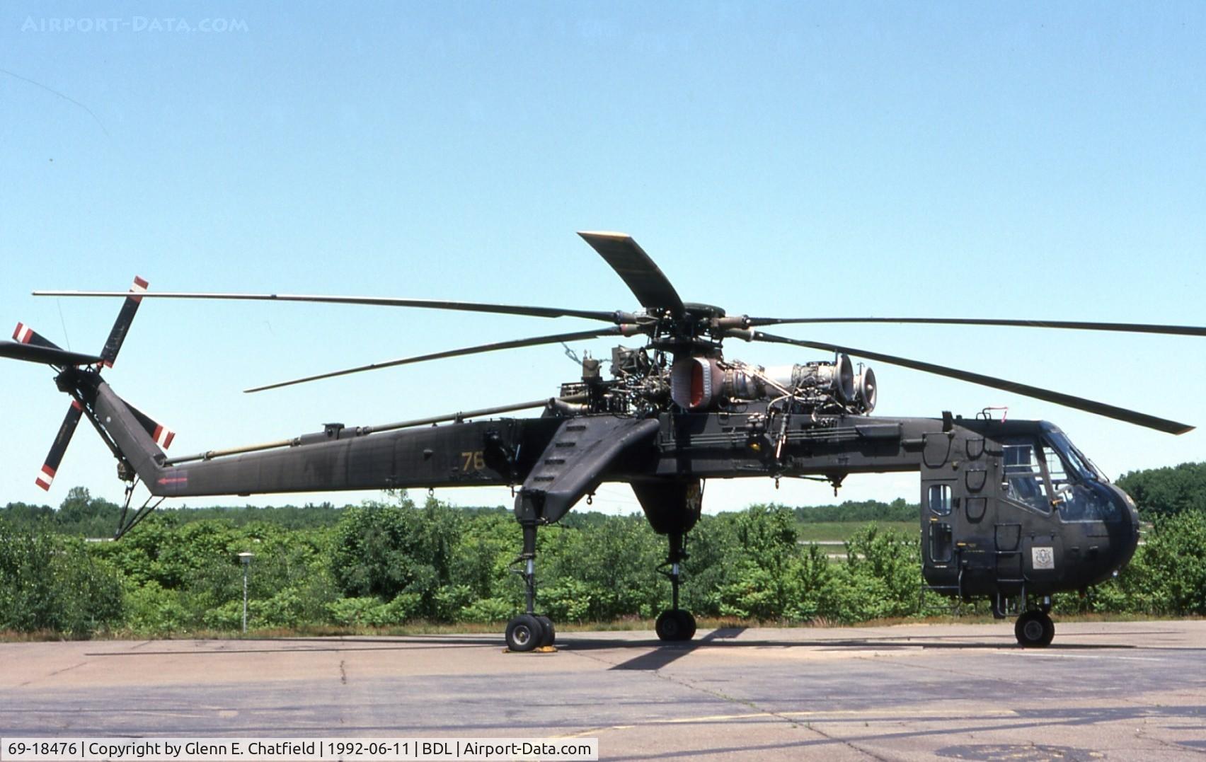 69-18476, 1970 Sikorsky S-64F Skycrane C/N 64084, When active as CH-54B 69-18476
