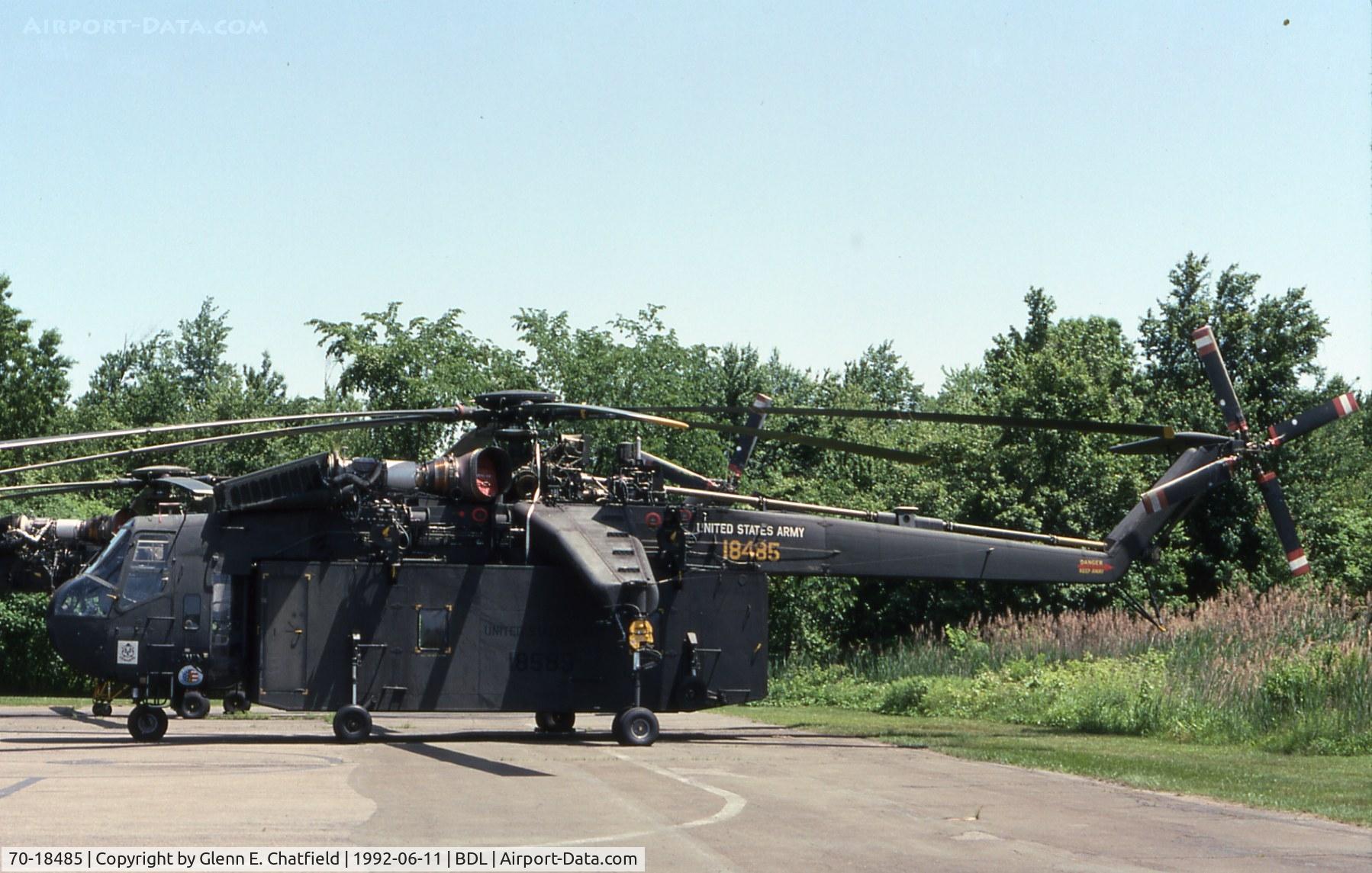 70-18485, 1993 Sikorsky S-64F Skycrane C/N 64093, When active as CH-54B 70-18485