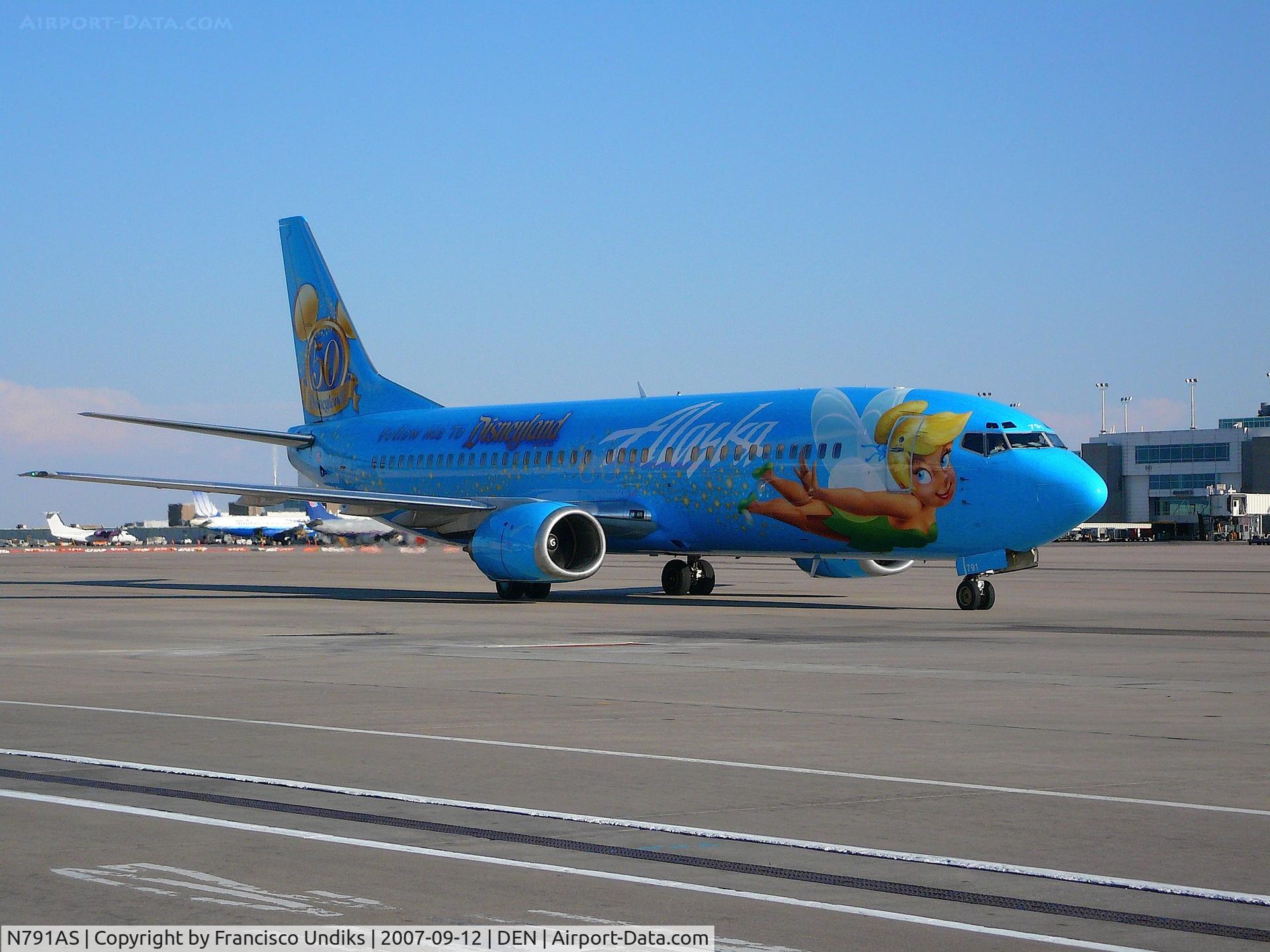 N791AS, 1997 Boeing 737-490 C/N 28886, Alaska Airlines 737-400