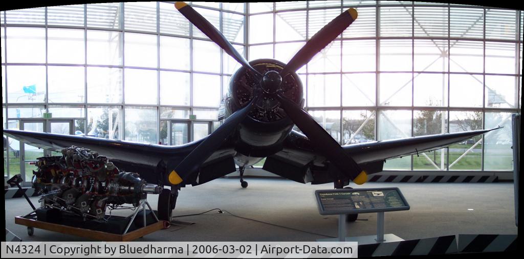 N4324, 1945 Goodyear F2G-1 Corsair C/N 6163, Goodyear F2G-1 Corsair at Museum of Flight Seattle.
