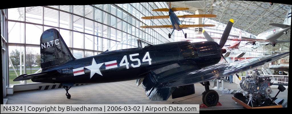 N4324, 1945 Goodyear F2G-1 Corsair C/N 6163, Goodyear F2G-1 Corsair at Museum of Flight Seattle.