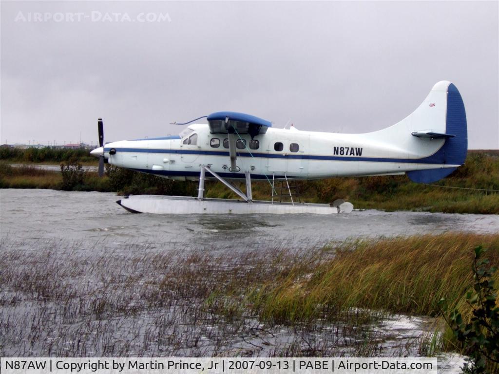 N87AW, 1954 De Havilland Canada DHC-3 Otter C/N 52, Turbo Otter awaits another flight Bethel Alaska