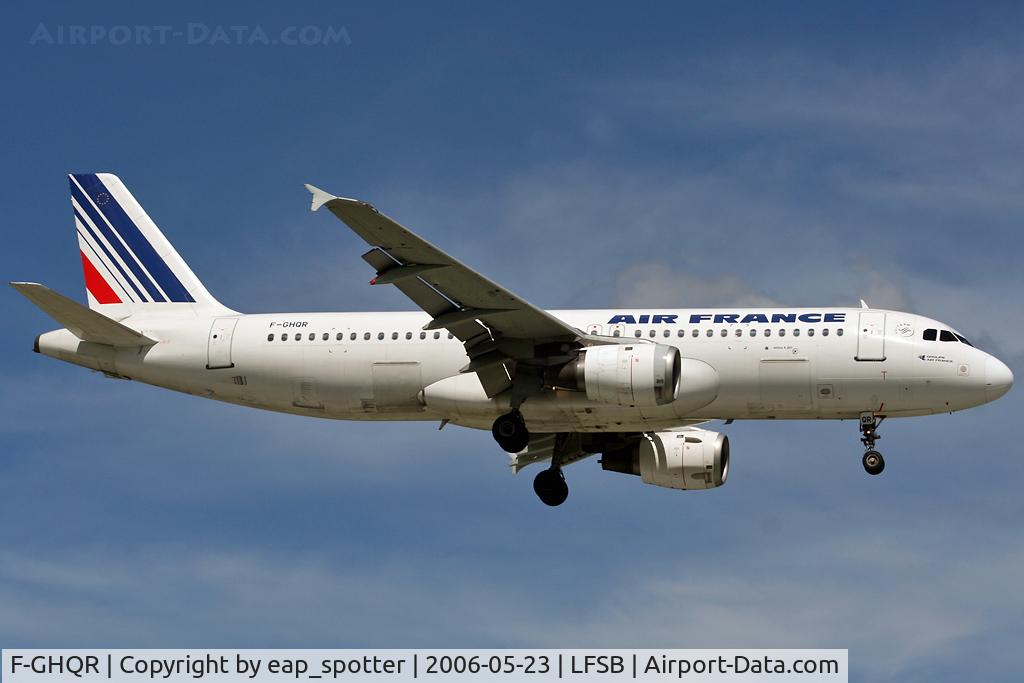 F-GHQR, 1992 Airbus A320-211 C/N 0377, arriving from Paris Orly