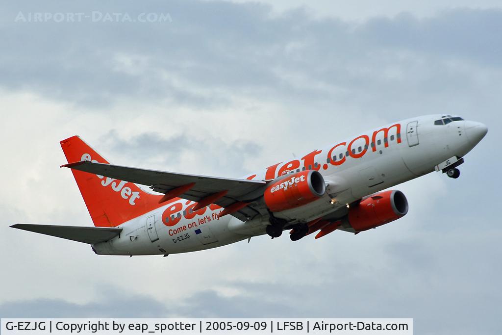 G-EZJG, 2001 Boeing 737-73V C/N 30239, departling to LTN