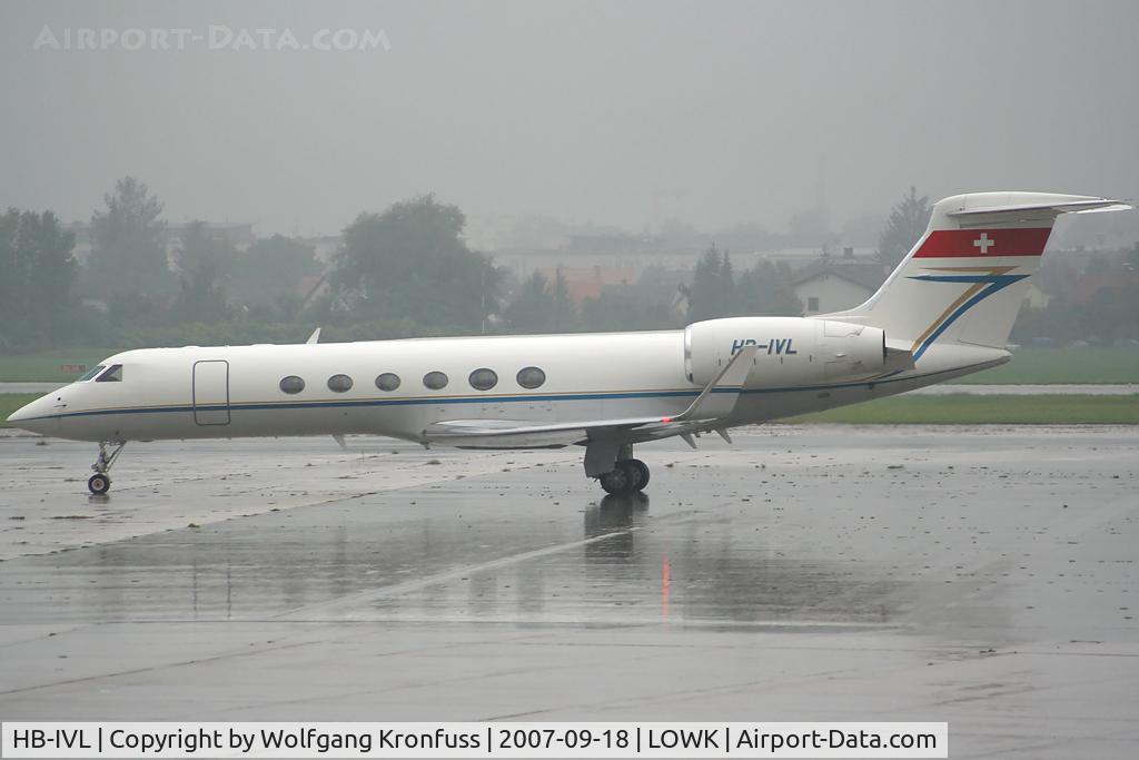 HB-IVL, Gulfstream Aerospace 5 C/N 513, frequent visitor to LOWK