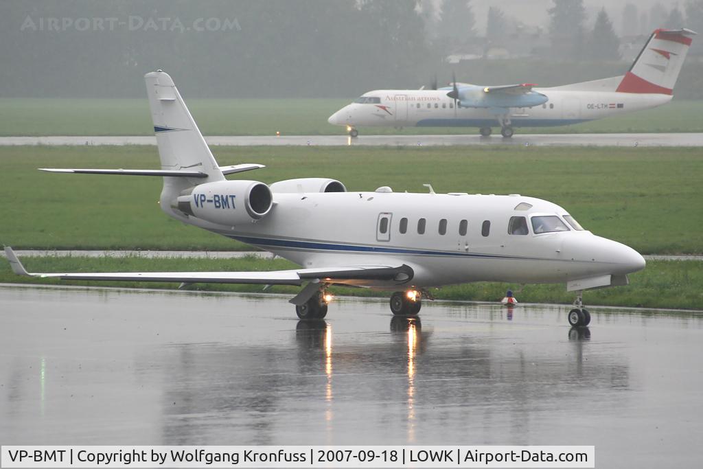 VP-BMT, 2003 Gulfstream Aerospace G100 C/N 144, taxiing in...
