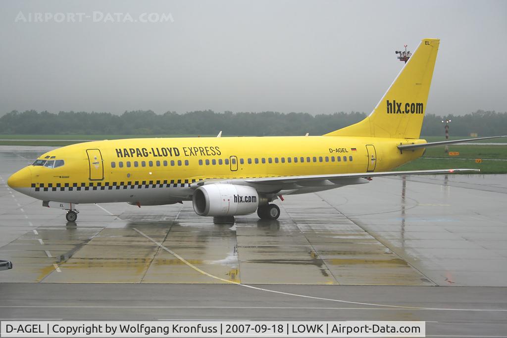 D-AGEL, 1997 Boeing 737-75B C/N 28110, final turn into Parkingposition