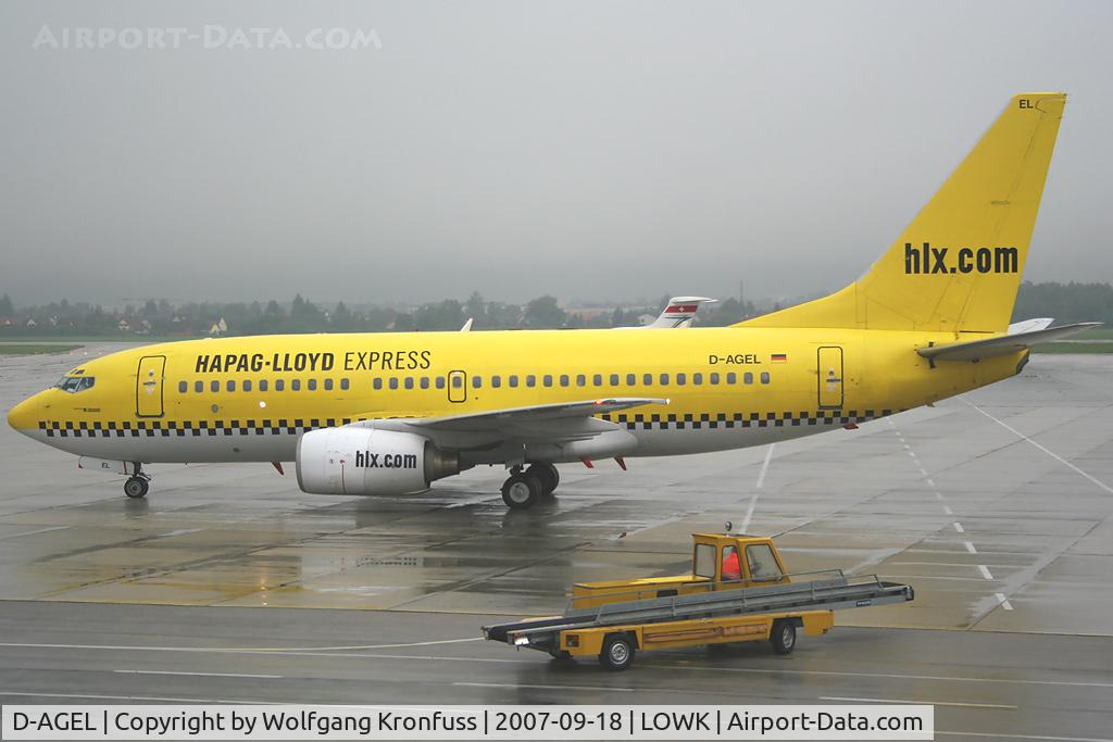 D-AGEL, 1997 Boeing 737-75B C/N 28110, just arrived from Cologne
