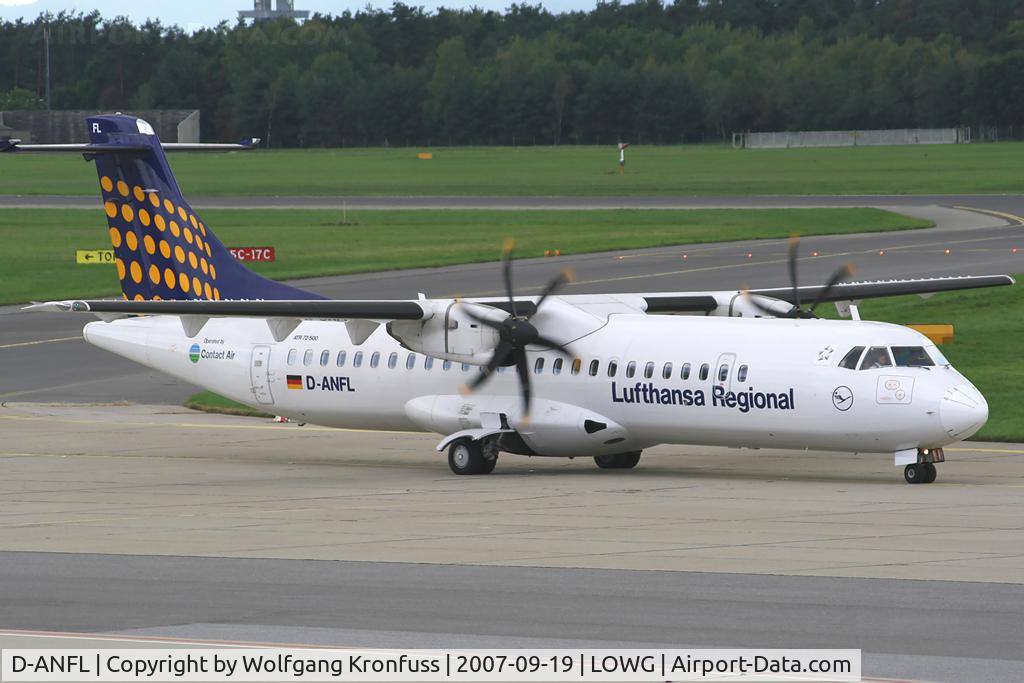 D-ANFL, 2001 ATR 72-212A C/N 668, just arrived from Munich