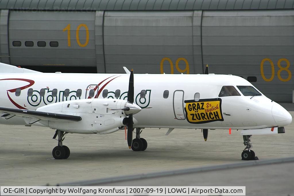 OE-GIR, 1988 Saab SF340A C/N 340A-134, flies LOWG-LSZH-LOWG