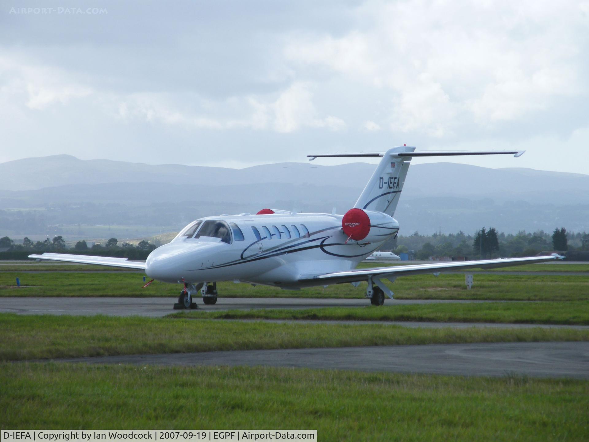 D-IEFA, 2007 Cessna 525A CitationJet CJ2+ C/N 525A-0358, Cessna 525A/Area J/Glasgow