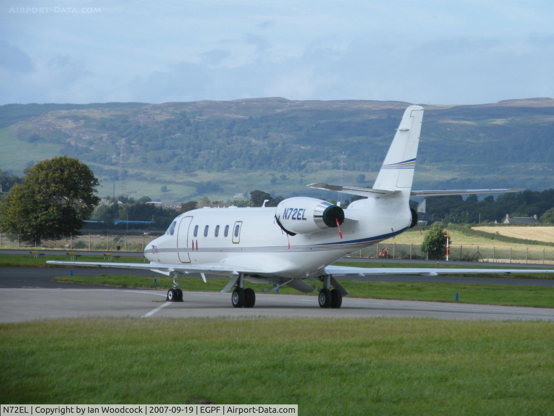 N72EL, 1986 Israel Aircraft Industries IAI-1125 Westwind Astra C/N 018, IAI Astra/Area R/Glasgow