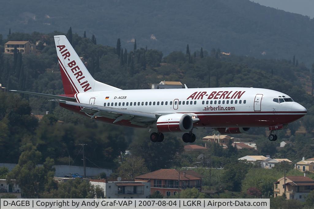 D-AGEB, 1989 Boeing 737-35B C/N 23971, Air Berlin 737-300