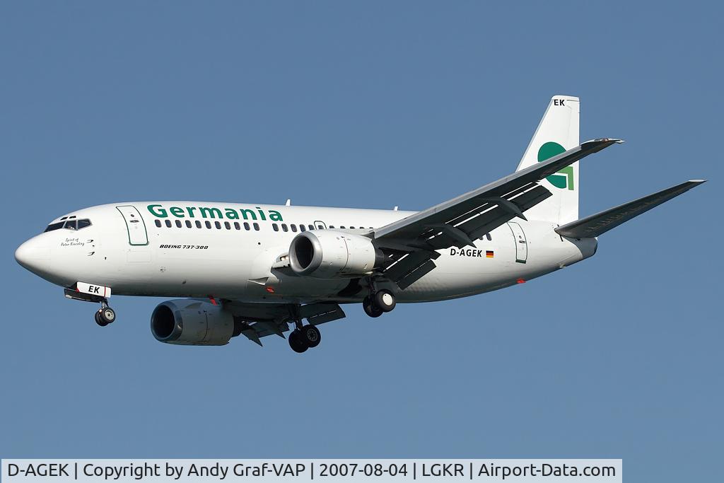 D-AGEK, 1991 Boeing 737-3M8 C/N 25015, Germania 737-300
