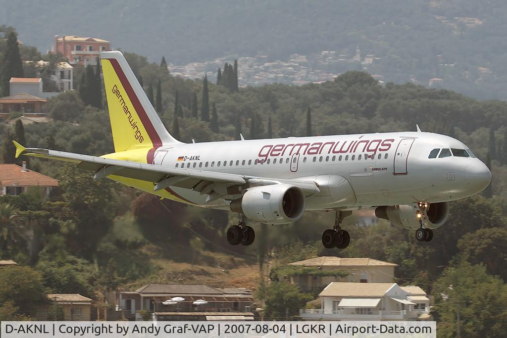 D-AKNL, 1999 Airbus A319-112 C/N 1084, Germanwings A319