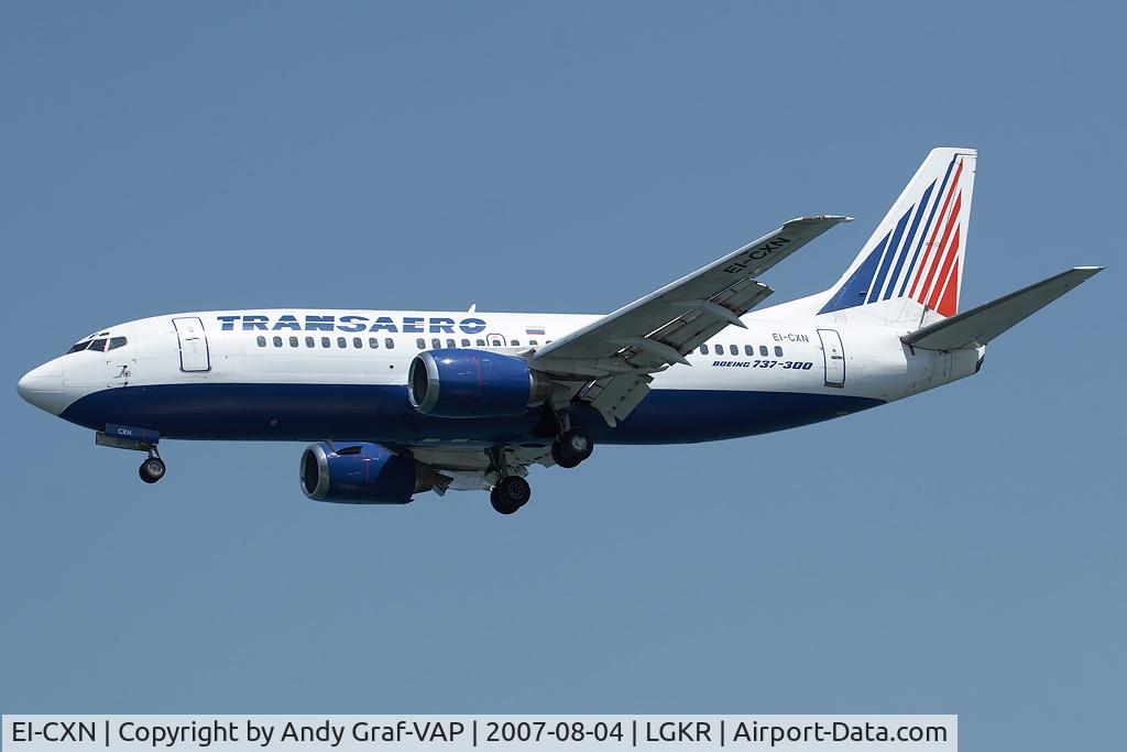 EI-CXN, 1987 Boeing 737-329 C/N 23772, Transaero 737-300