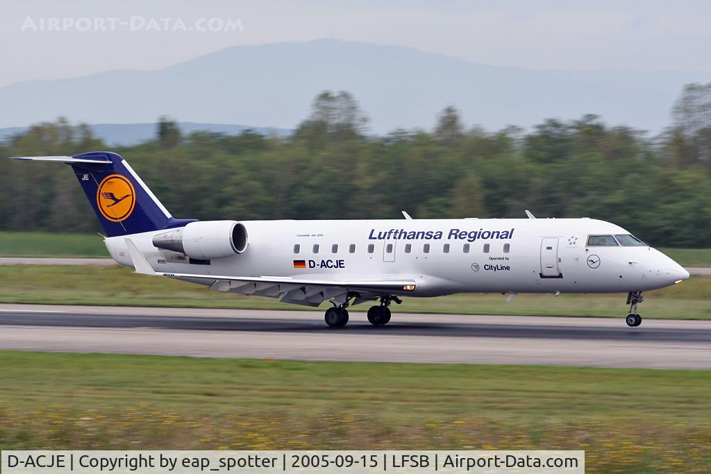 D-ACJE, 1996 Canadair CRJ-100LR (CL-600-2B19) C/N 7165, arriving from FRA