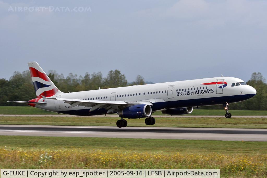 G-EUXE, 2004 Airbus A321-231 C/N 2323, arriving from London Heathrow