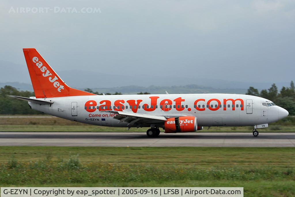 G-EZYN, 1999 Boeing 737-33V C/N 29338, arriving from London Luton