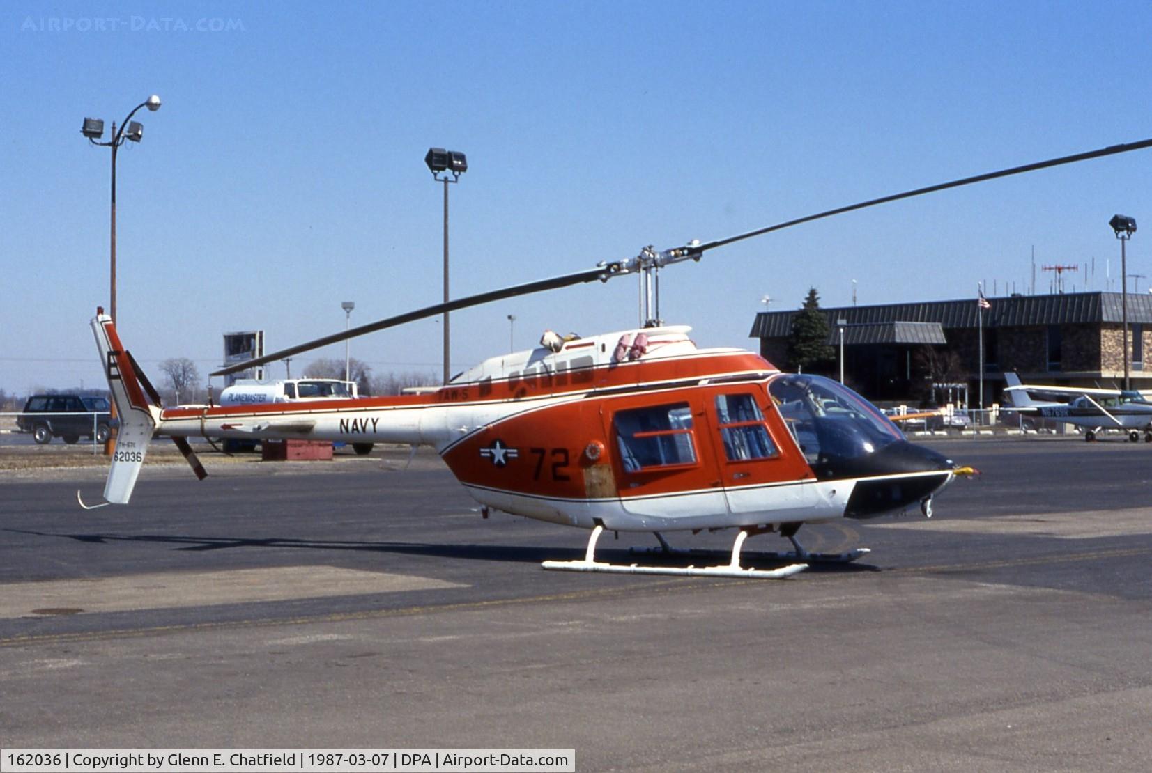 162036, Bell TH-57C Sea Ranger C/N 3715, TH-57C stopping over