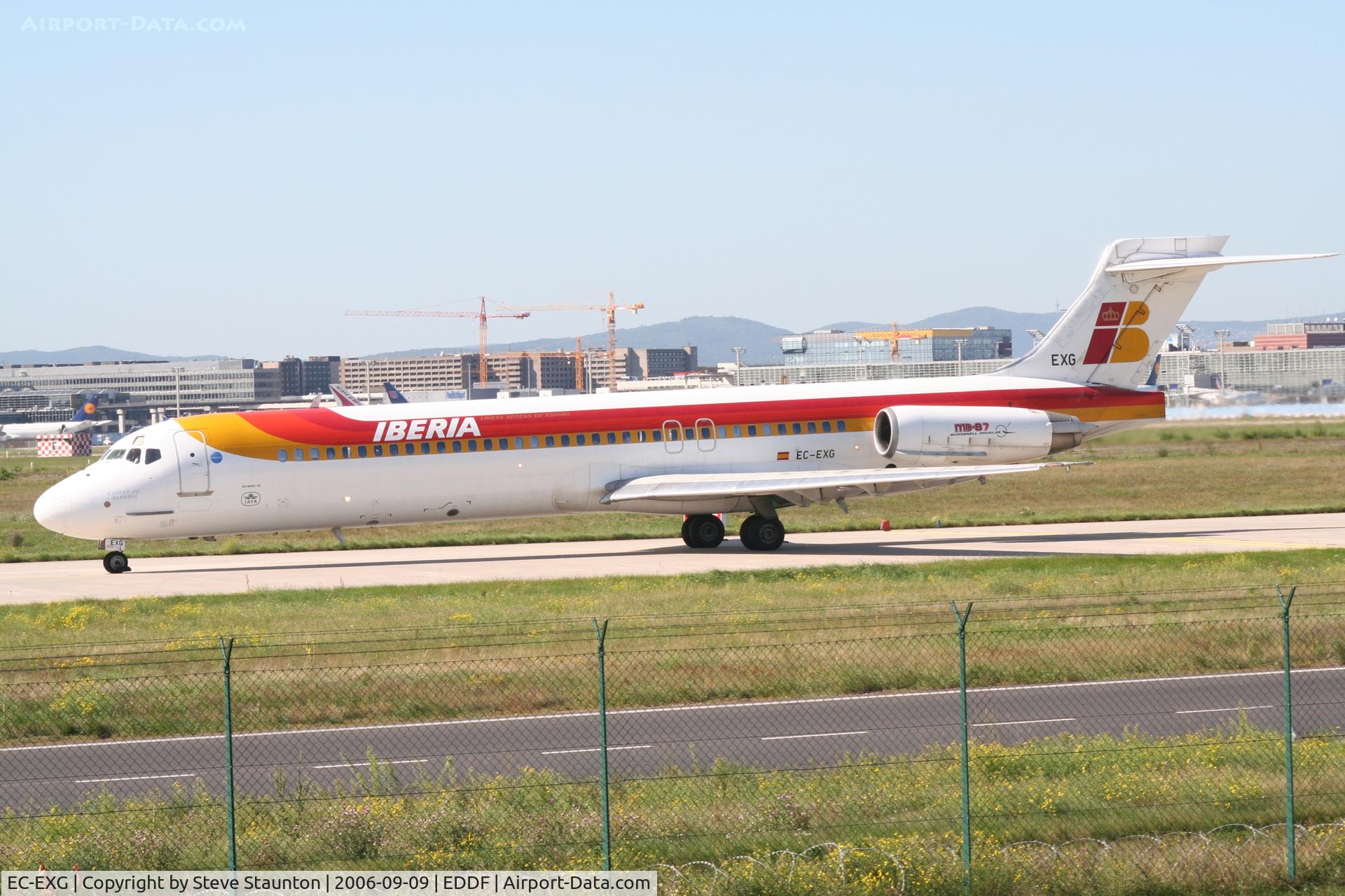 EC-EXG, 1990 McDonnell Douglas MD-87 (DC-9-87) C/N 49833, Taken at Frankfurt September 2006