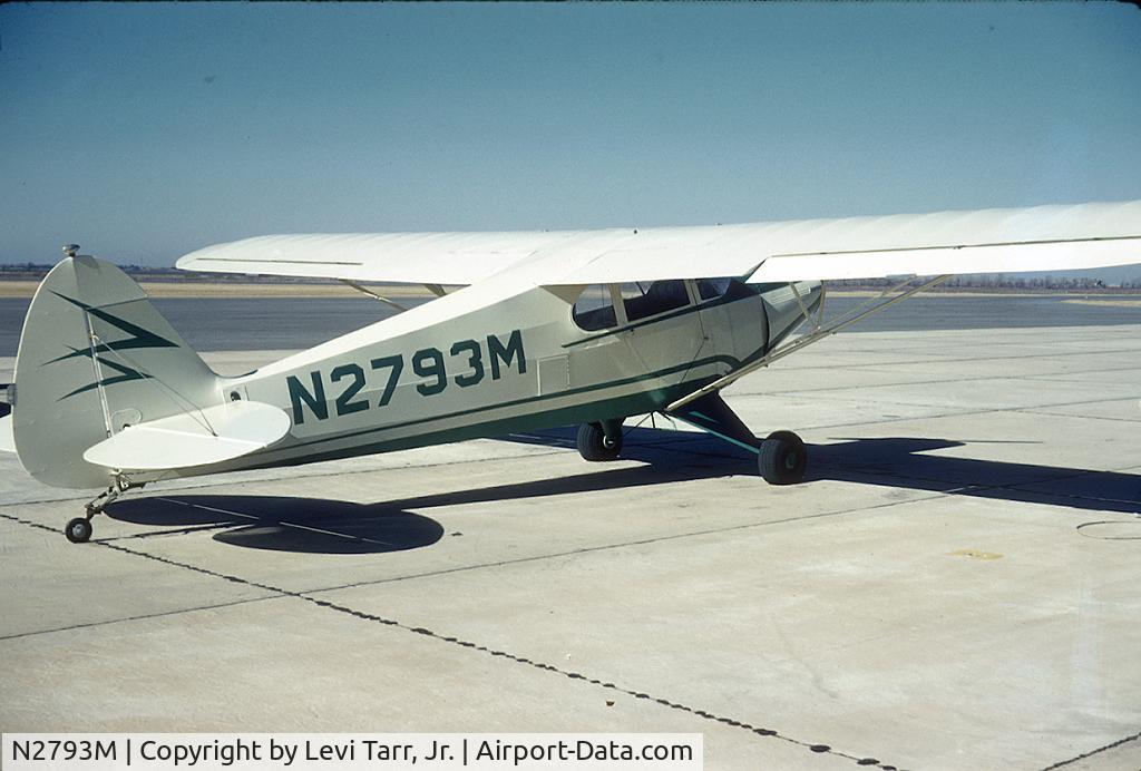 N2793M, 1946 Piper PA-12 Super Cruiser C/N 12-1251, After recovering in 1960 - Bartlesville, OK
