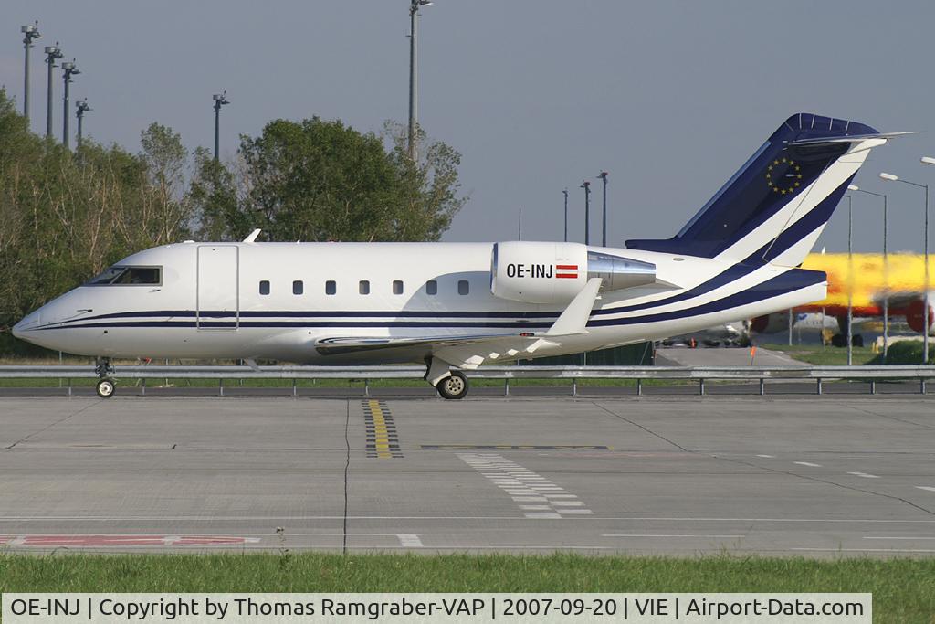 OE-INJ, 1999 Bombardier Challenger 604 (CL-600-2B16) C/N 5435, Transair Austria Canadair CL 600 Challenger