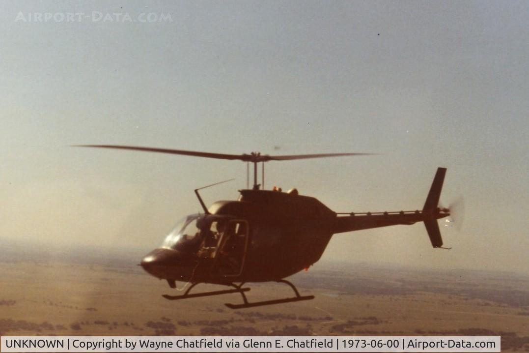 UNKNOWN, , OH-58A shot from another OH-58A over Ft. Hood, TX