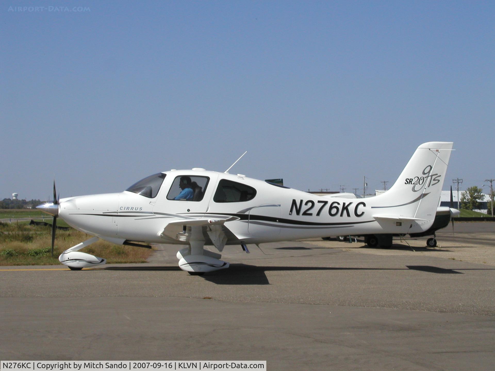 N276KC, 2006 Cirrus SR20 C/N 1602, Starting up on the ramp at Airlake.