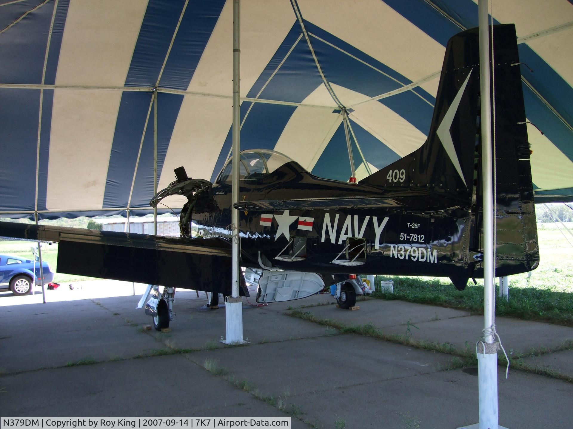 N379DM, 1951 North American T-28A Trojan C/N 174-665, getting a new engine