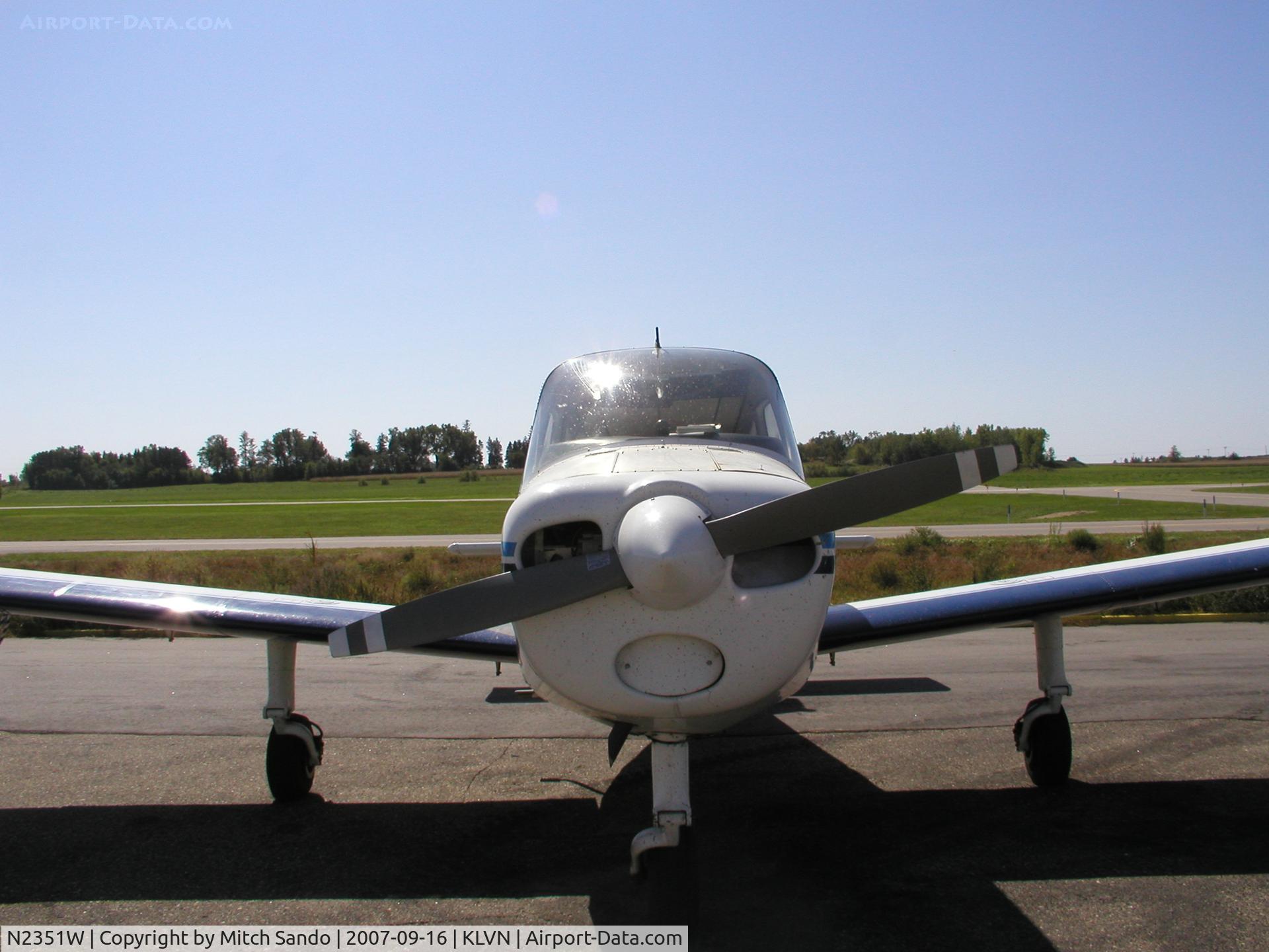 N2351W, 1966 Beech A23A C/N M-949, Parked on the ramp at Airlake.
