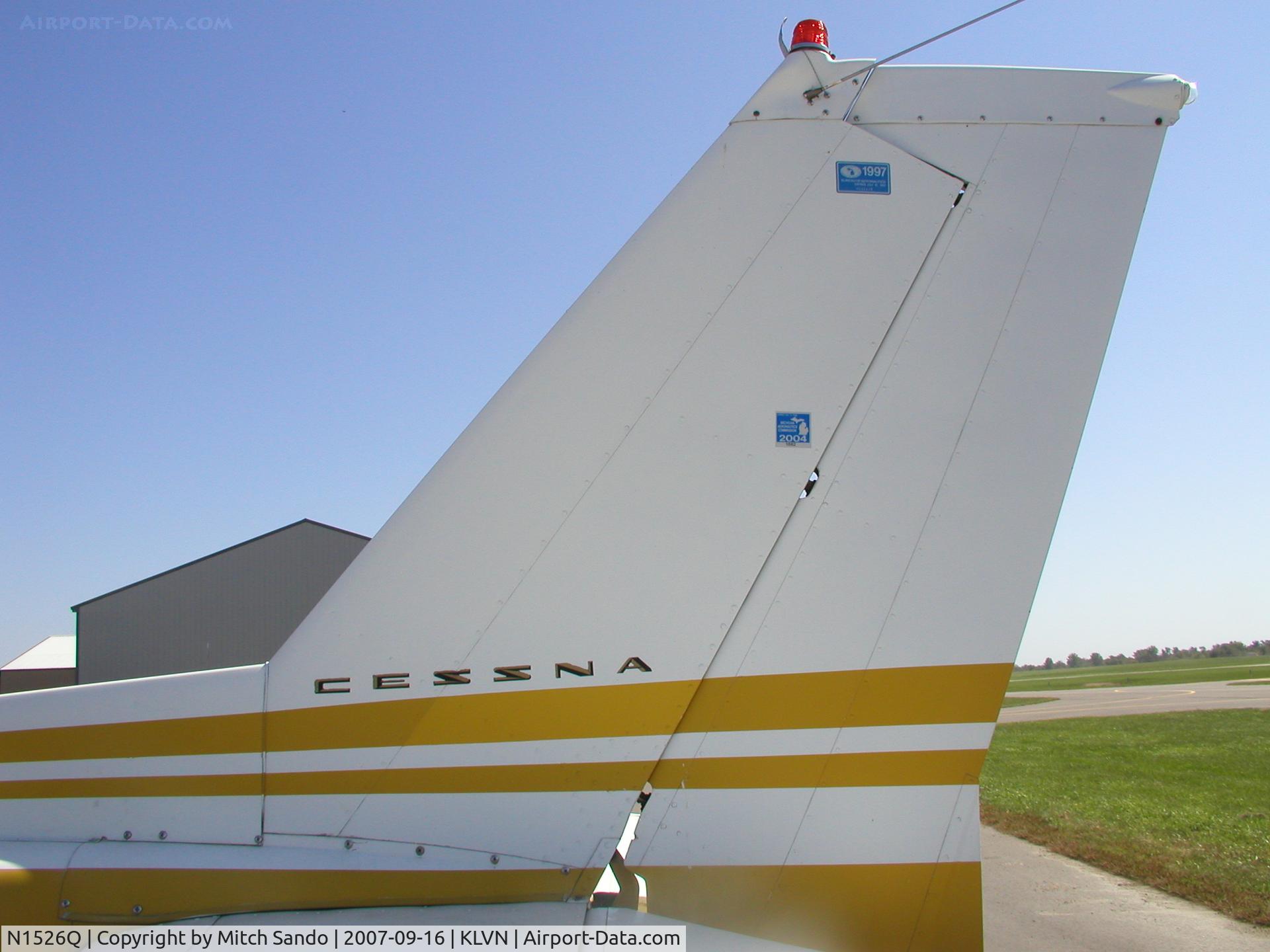 N1526Q, 1971 Cessna 150L C/N 15072826, Parked on the ramp at Airlake.