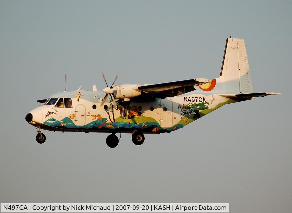 N497CA, 1983 CASA C-212-200 Aviocar C/N 291, CASA at ash!!!