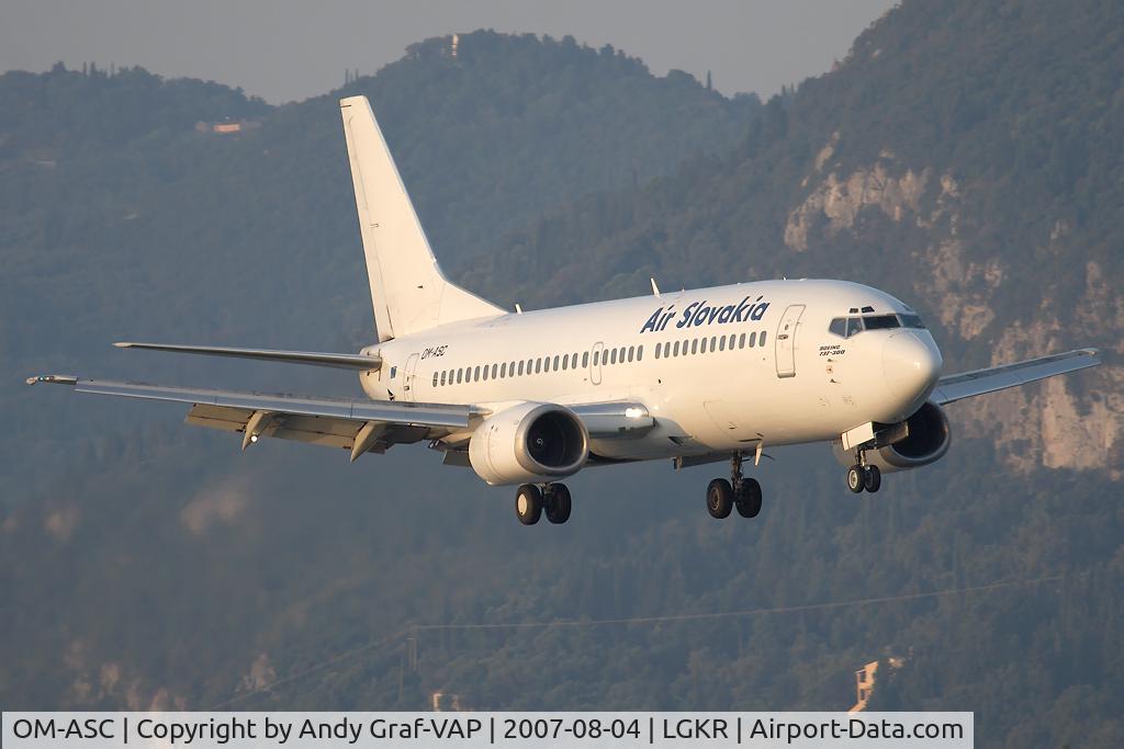 OM-ASC, 1986 Boeing 737-3Z9 C/N 23601/1254, Air Slovakia 737-300