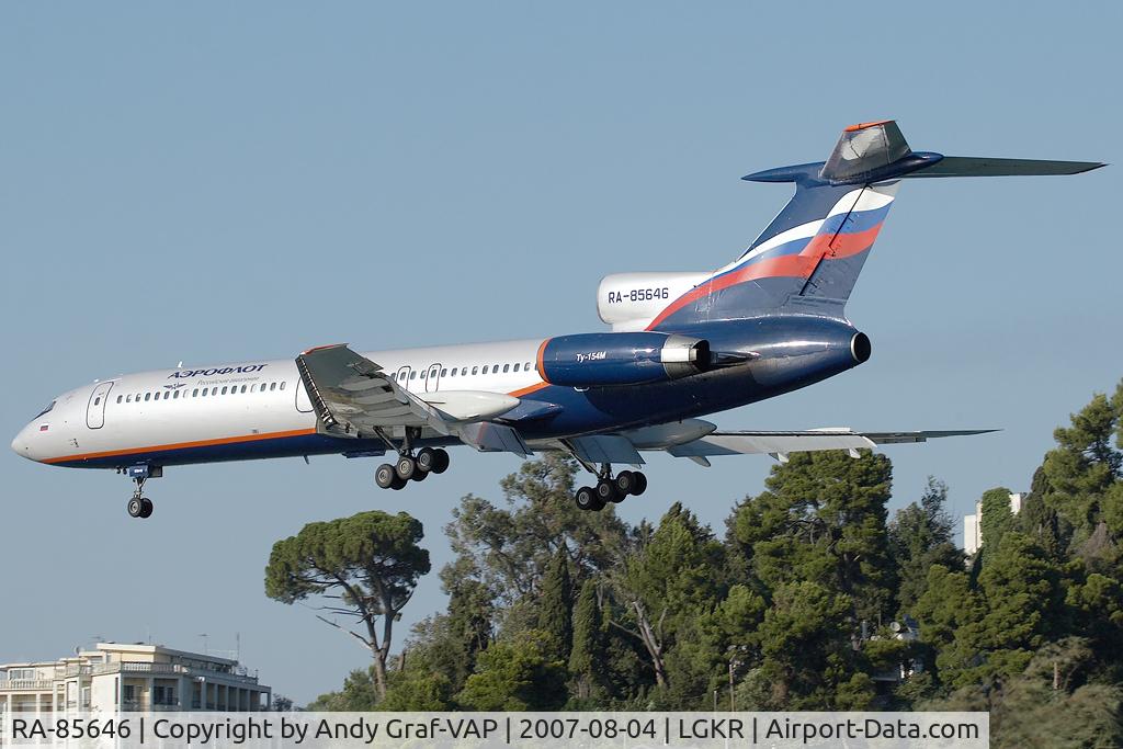 RA-85646, 1988 Tupolev Tu-154M C/N 88A784, Aeroflot TU154M