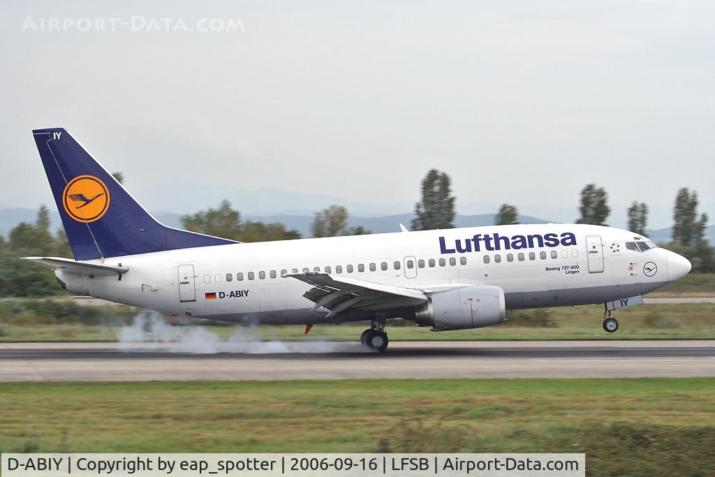 D-ABIY, 1991 Boeing 737-530 C/N 25243, arriving from FRA