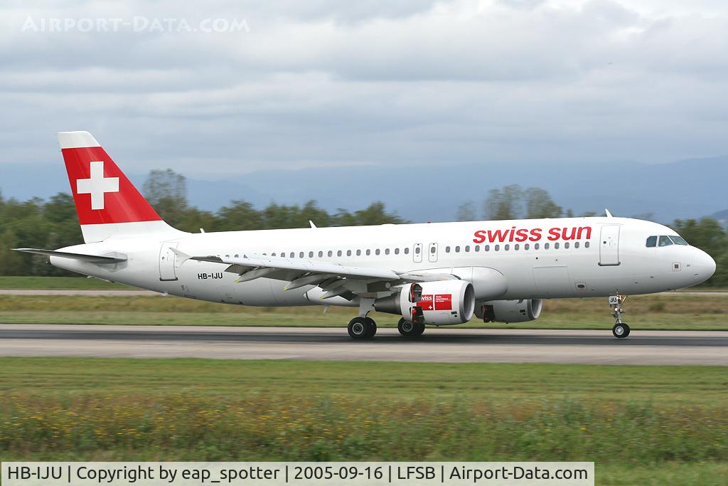 HB-IJU, 2003 Airbus A320-214 C/N 1951, SWISS SUN arriving from HER/RHO