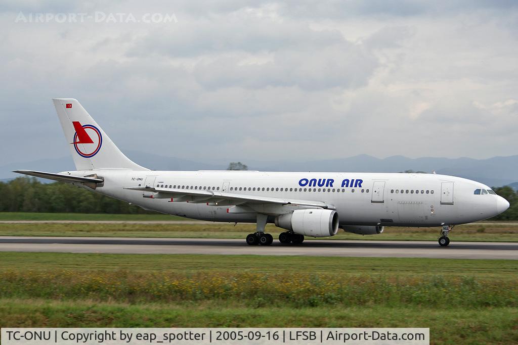TC-ONU, 1982 Airbus A300B4-203 C/N 192, departing rwy 16