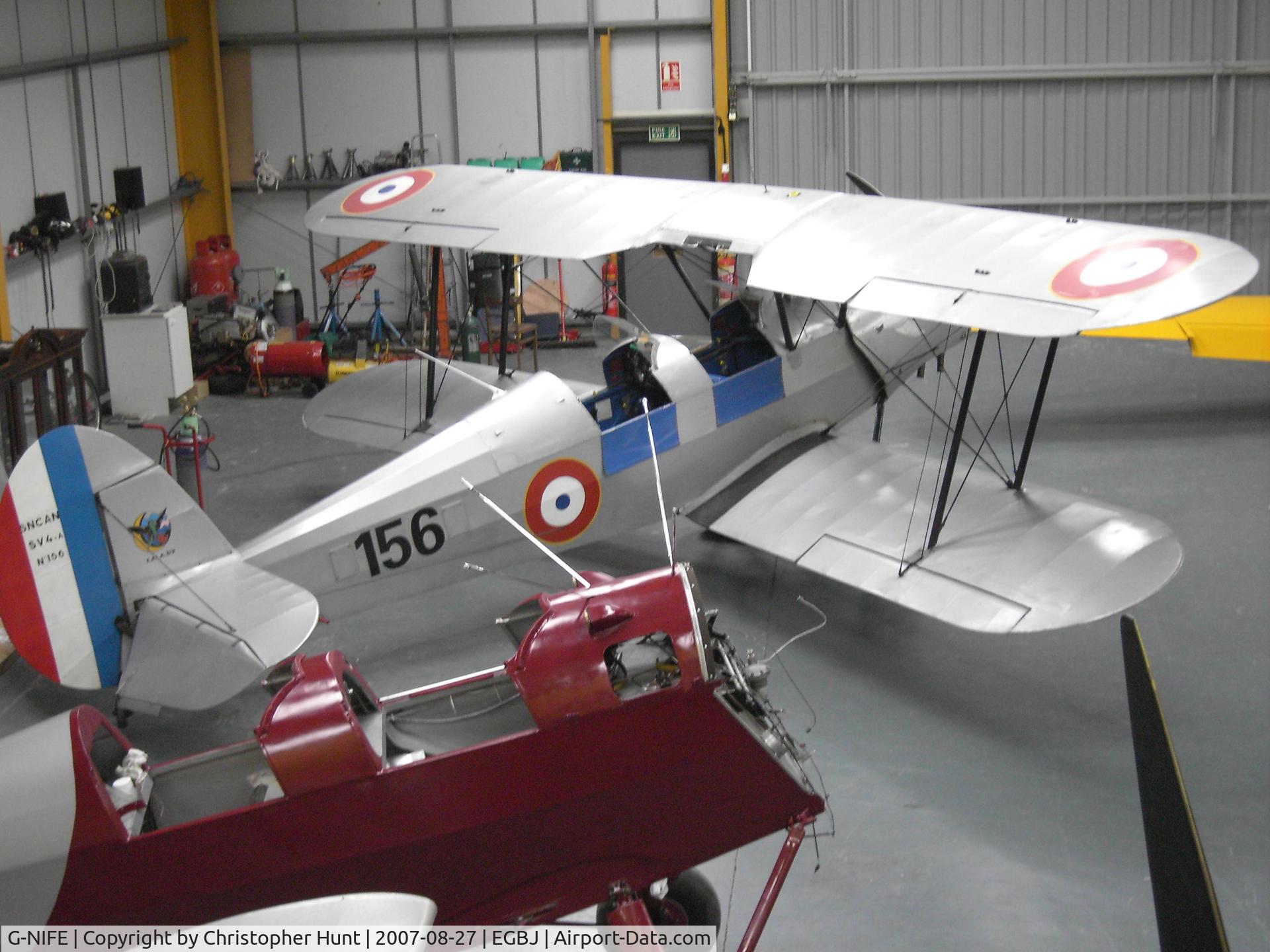 G-NIFE, 1946 Stampe-Vertongen SV-4A C/N 156, Owned and operated by Tiger Airways (www.tigerairways.co.uk)