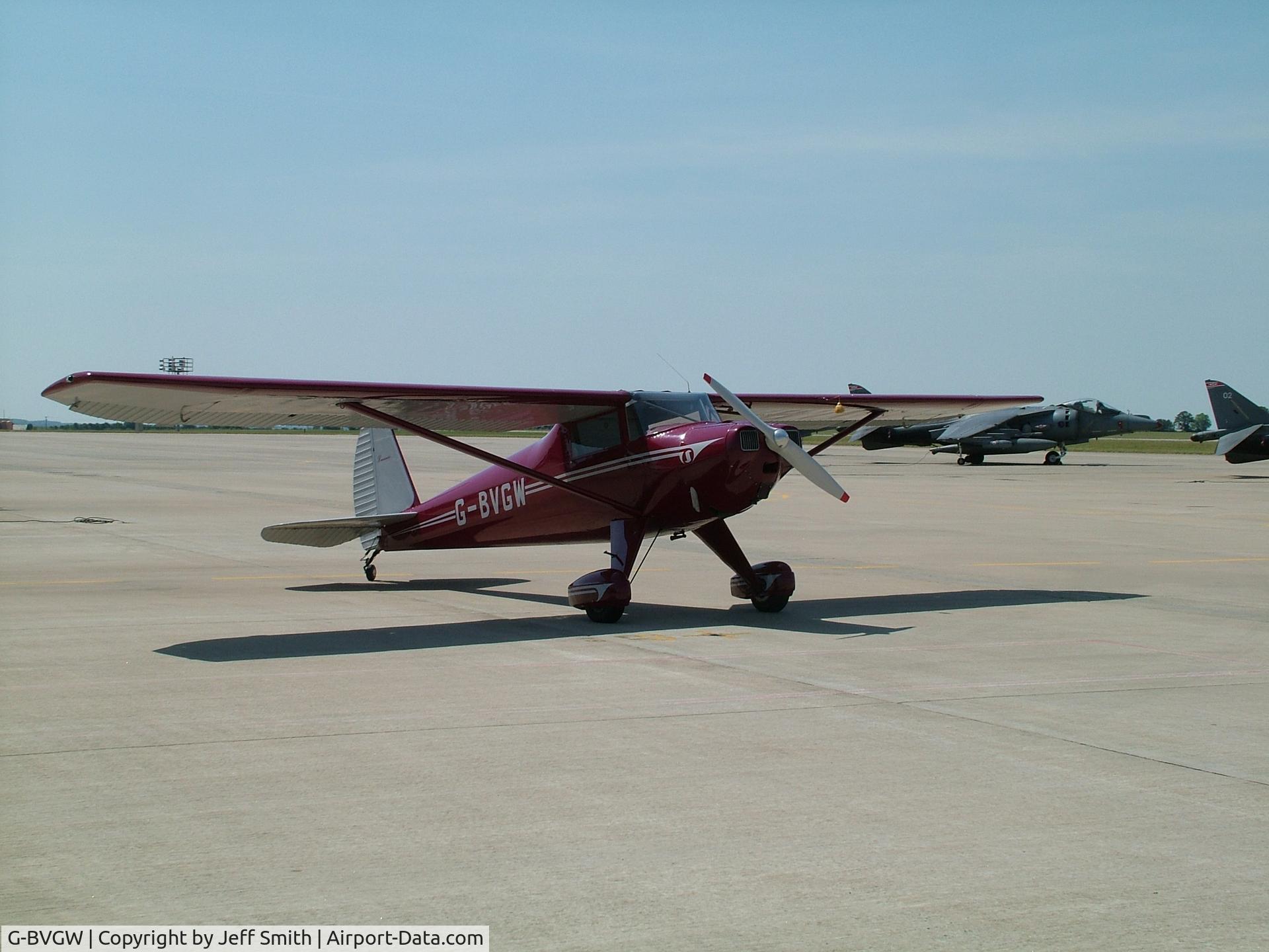 G-BVGW, 1947 Luscombe 8A C/N 4823, With the Harriers at Cottesmore