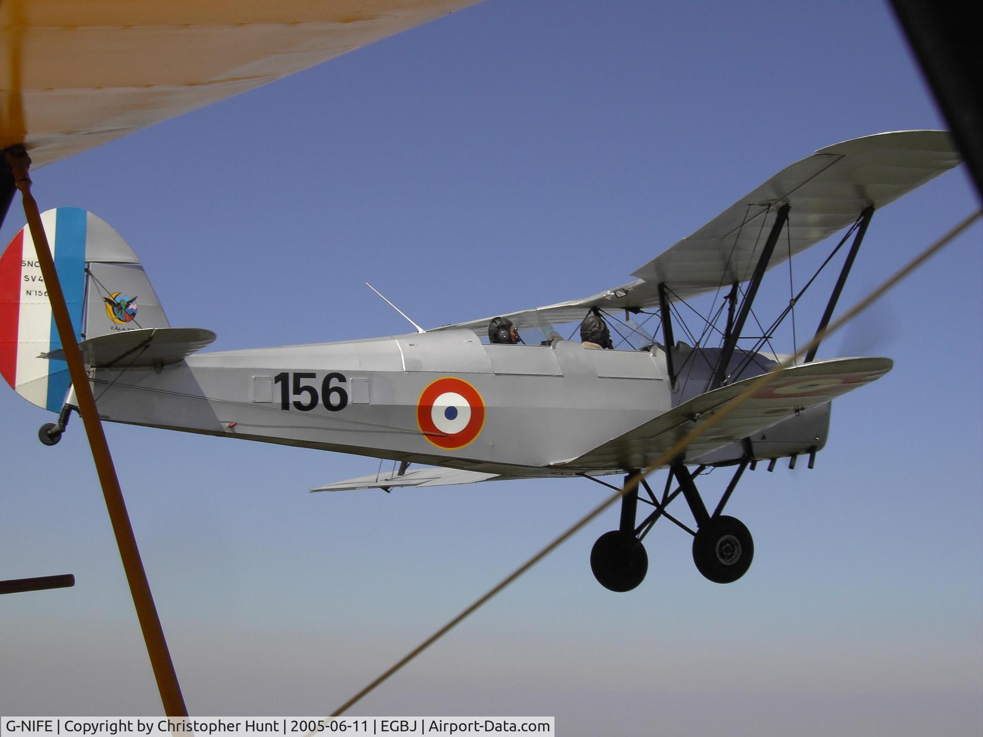 G-NIFE, 1946 Stampe-Vertongen SV-4A C/N 156, Owned and operated by Tiger Airways (www.tigerairways.co.uk)