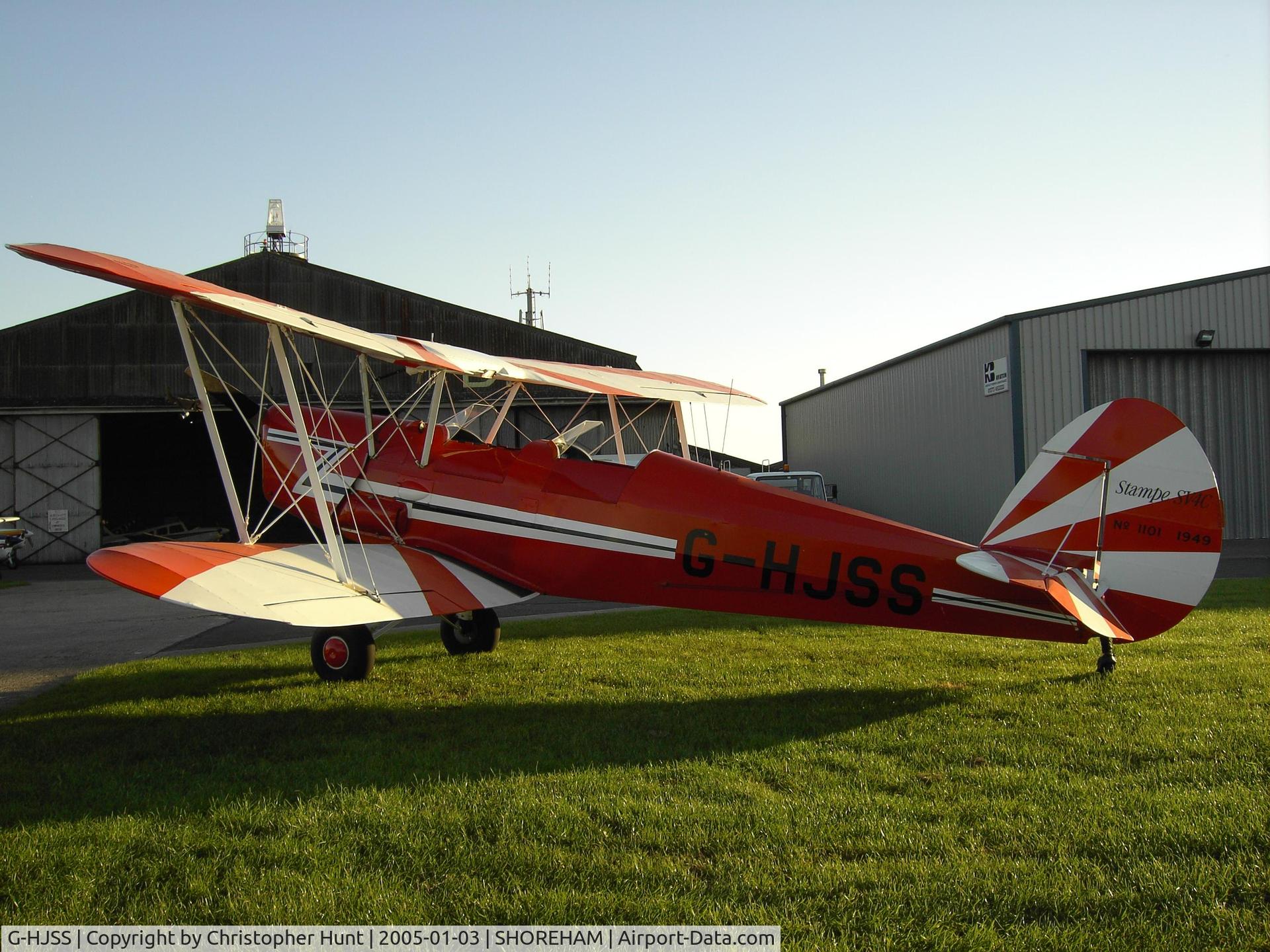 G-HJSS, 1949 Stampe-Vertongen SV-4C C/N 1101, Picture taken whilst visiting Shoreham
