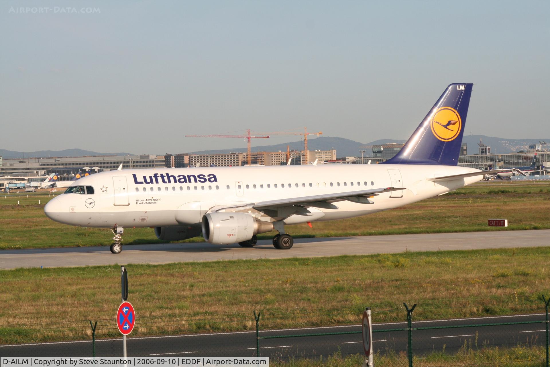 D-AILM, 1997 Airbus A319-114 C/N 694, Taken at Frankfurt September 2006