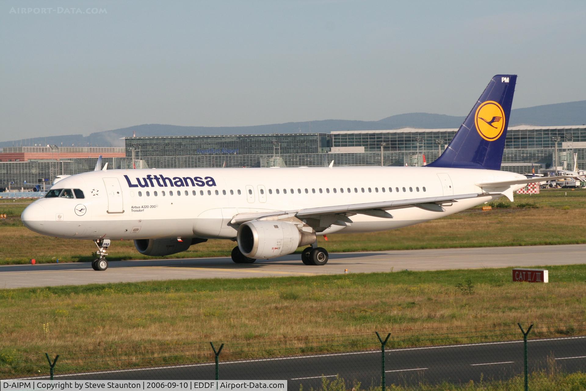 D-AIPM, 1990 Airbus A320-211 C/N 104, Taken at Frankfurt September 2006