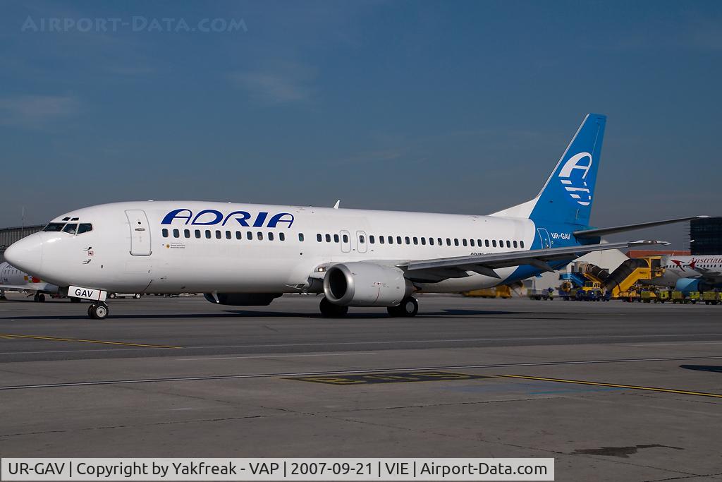 UR-GAV, 1992 Boeing 737-4C9 C/N 26437, Adria AIrways Boeing 737-400