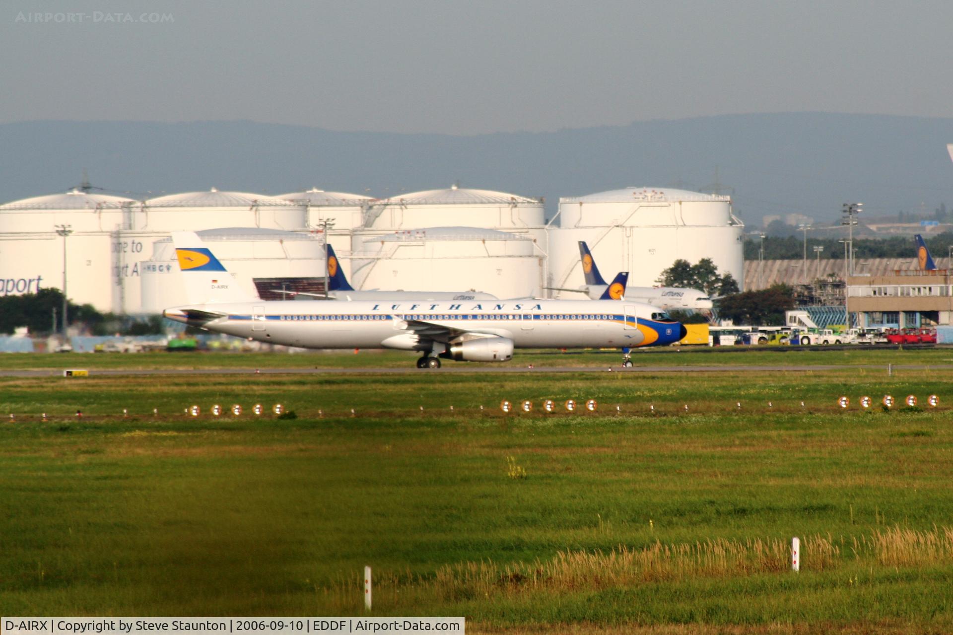 D-AIRX, 1998 Airbus A321-131 C/N 0887, Taken at Frankfurt September 2006