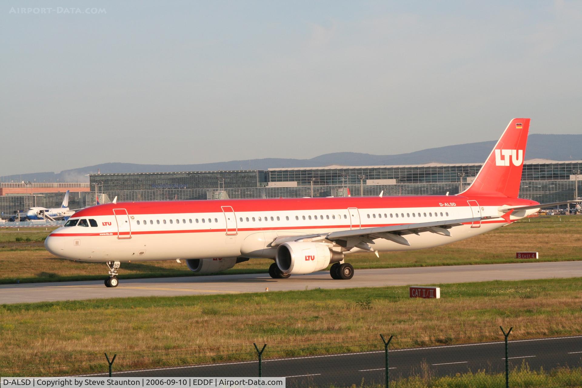 D-ALSD, 2001 Airbus A321-211 C/N 1607, Taken at Frankfurt September 2006