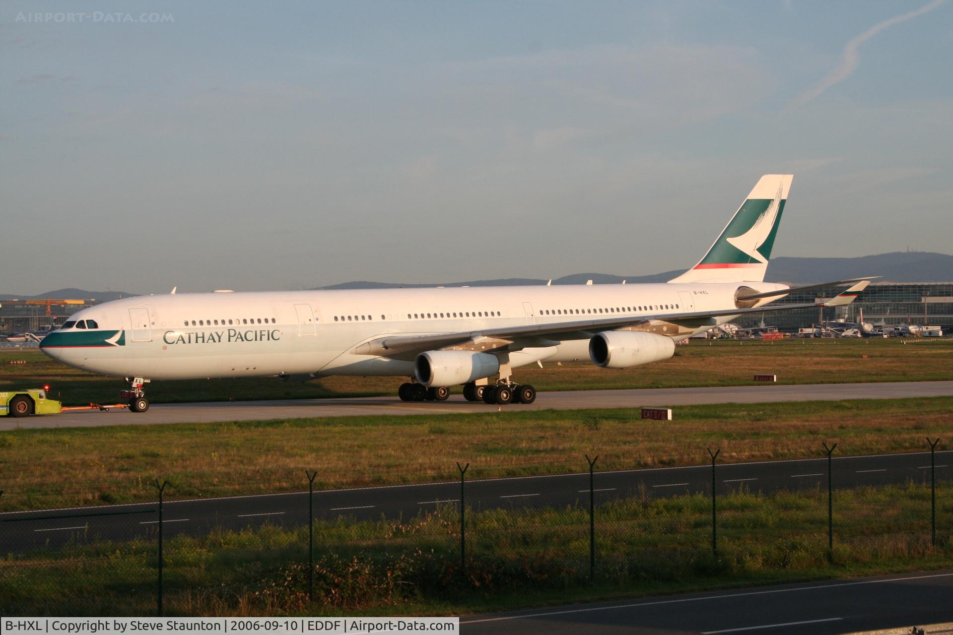 B-HXL, 2000 Airbus A340-313X C/N 381, Taken at Frankfurt September 2006
