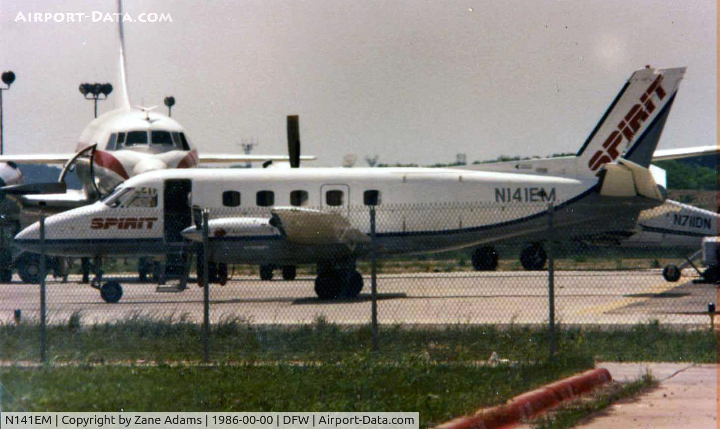 N141EM, 1983 Embraer EMB-110P1 Bandeirante C/N 110441, In BraniffII - Spirit commuter colors