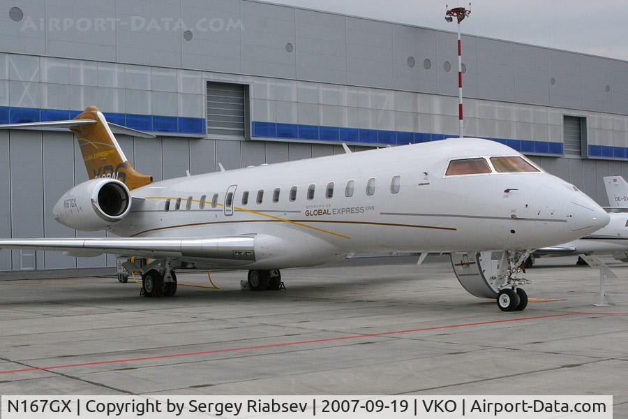 N167GX, 2005 Bombardier BD-700-1A10 Global Express XRS C/N 9167, Taken at VKO